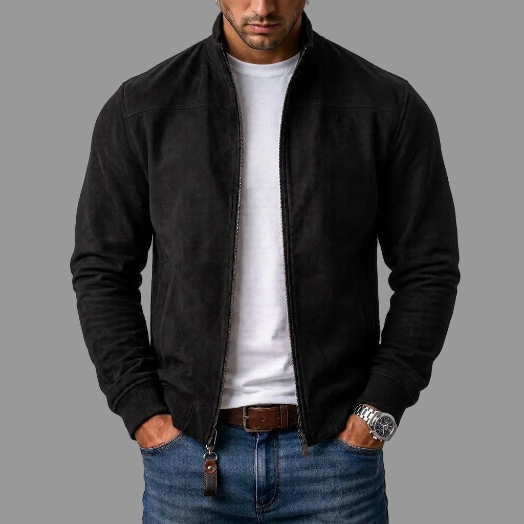 Ανδρικό Bomber Jacket Σουέτ Varel Milano