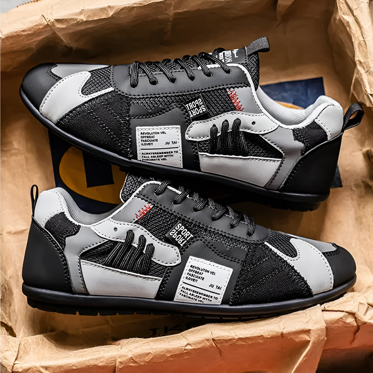 Ανδρικά Sneakers Racer Δέρμα και Mesh Varel Milano