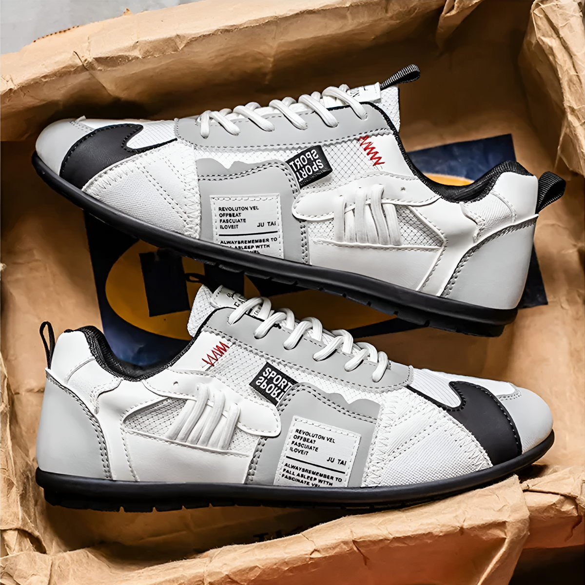 Ανδρικά Sneakers Racer Δέρμα και Mesh Varel Milano