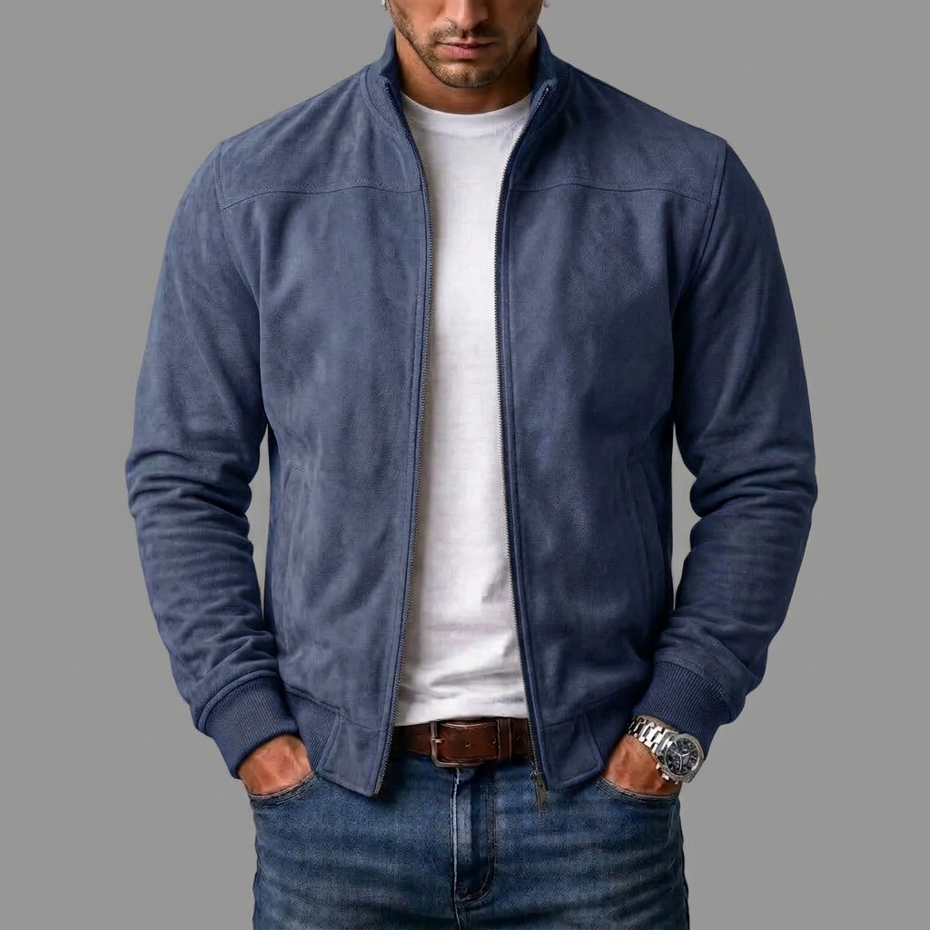 Ανδρικό Bomber Jacket Σουέτ Varel Milano