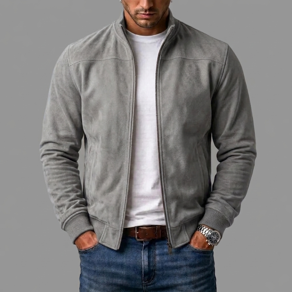 Ανδρικό Bomber Jacket Σουέτ Varel Milano