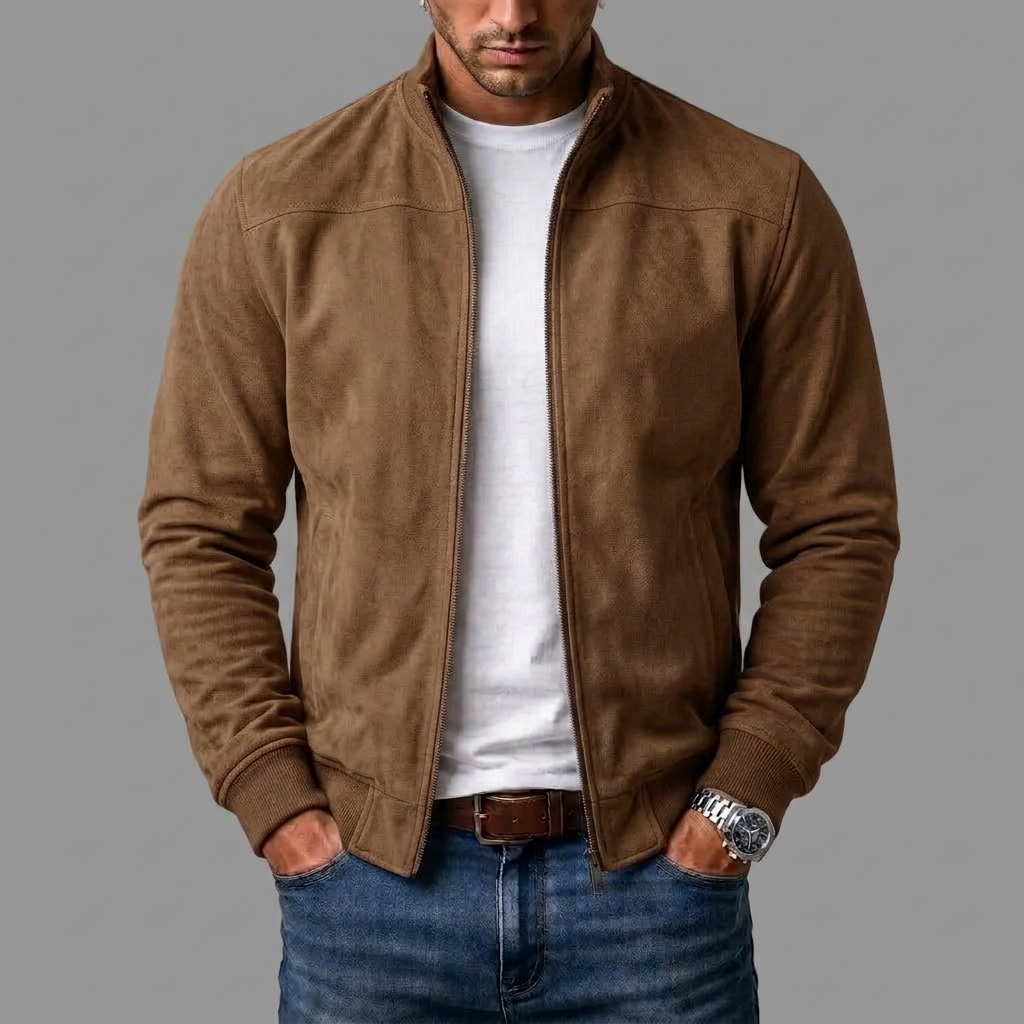 Ανδρικό Bomber Jacket Σουέτ Varel Milano