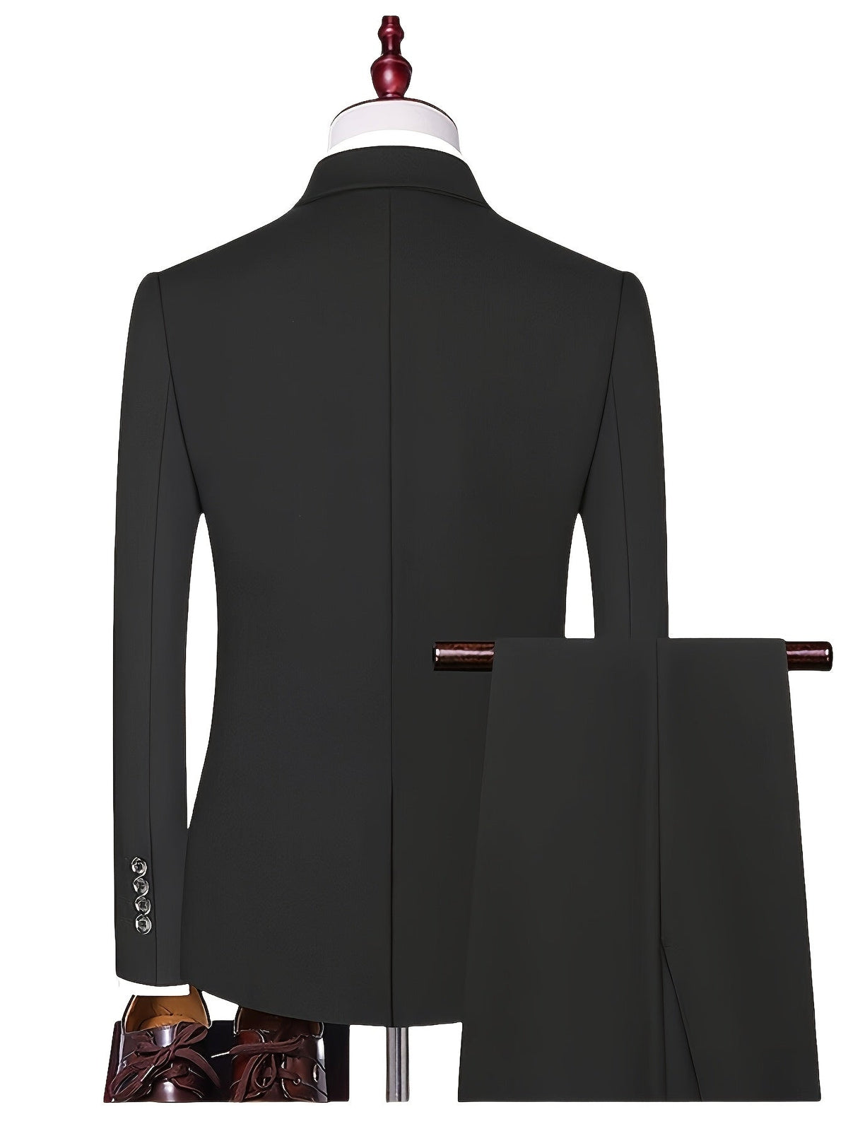 Ανδρικό Κοστούμι Δύο Τεμαχίων Slim Fit με Πέτο Notch