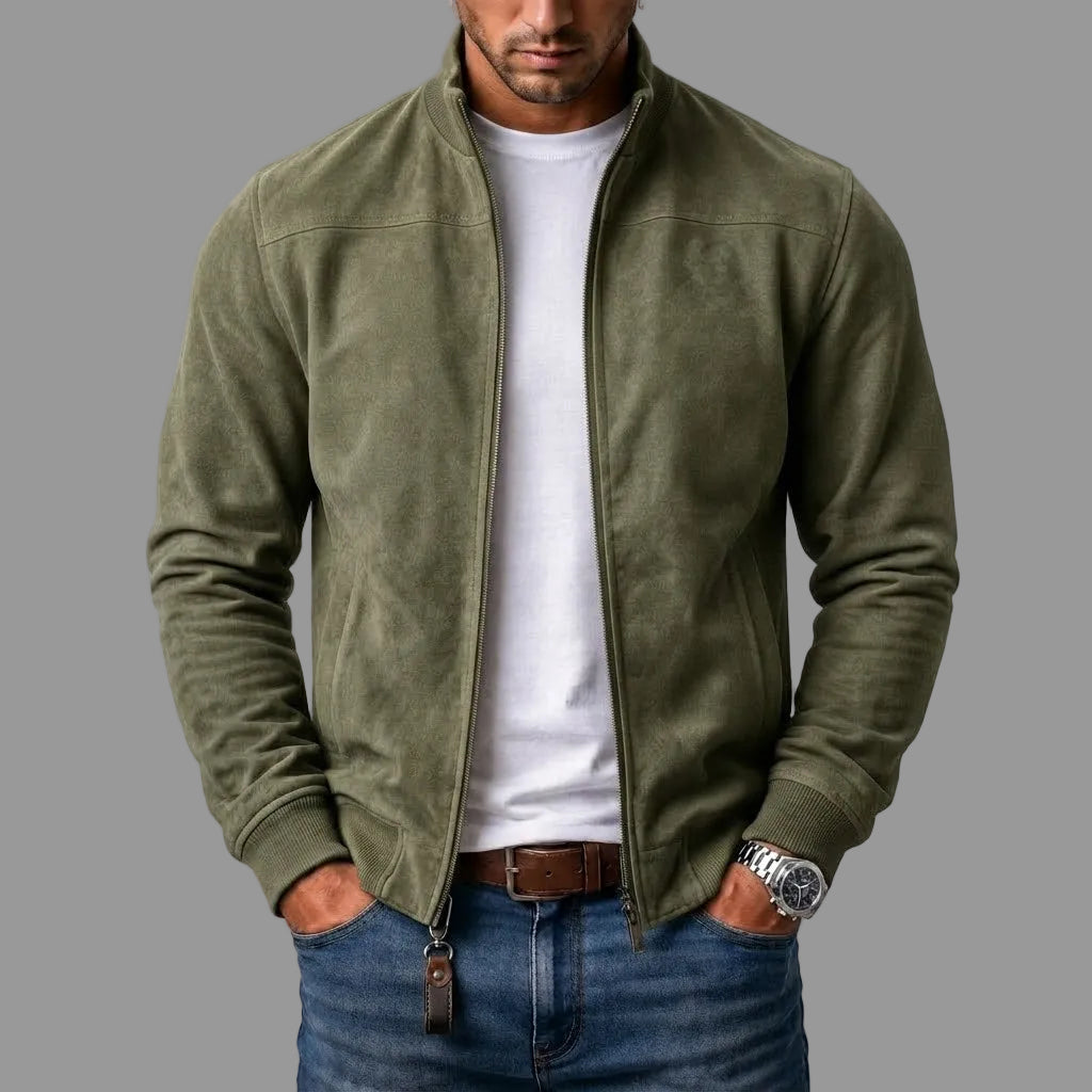 Ανδρικό Bomber Jacket Σουέτ Varel Milano