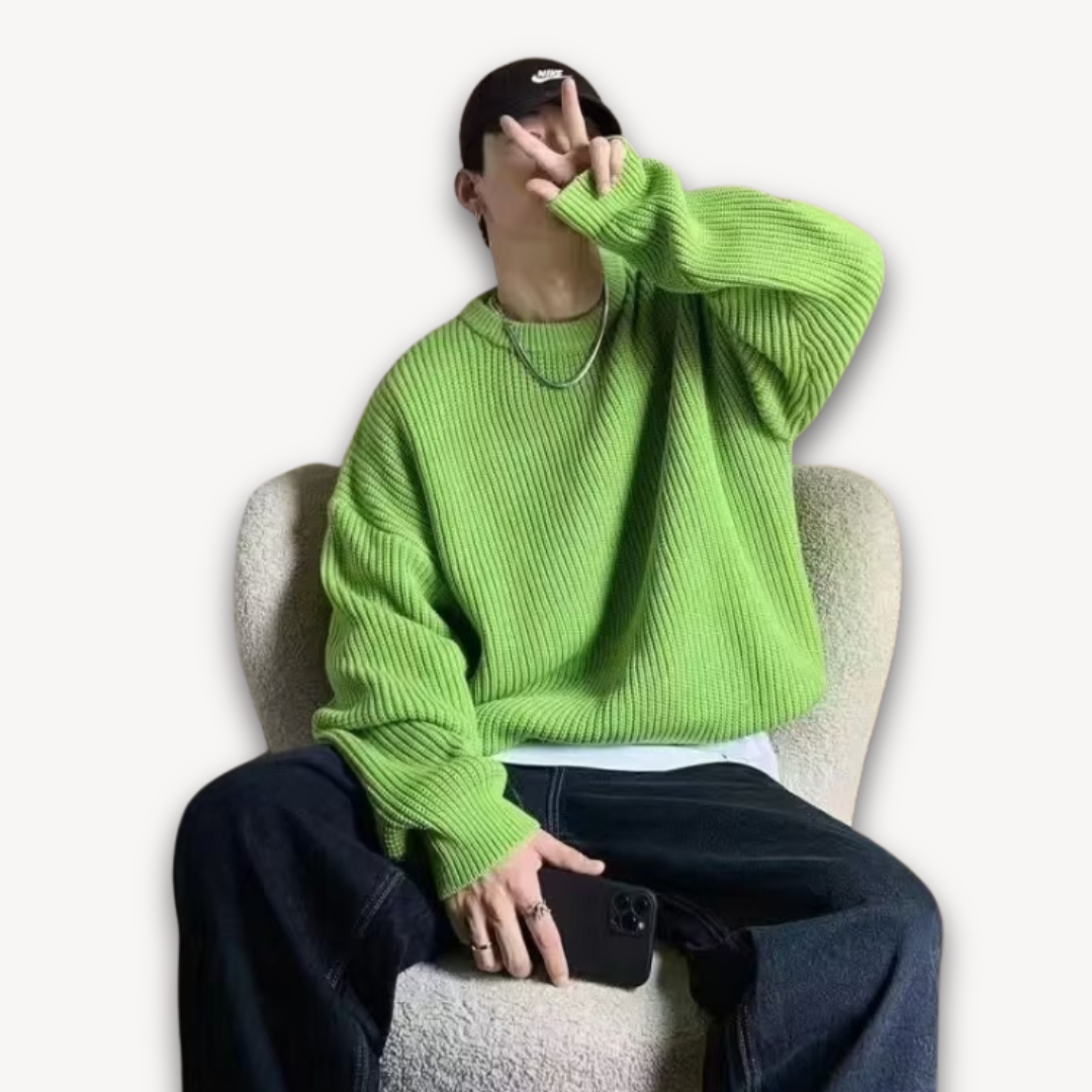 Γυναικείο Πλεκτό Ζιβάγκο Oversized Χοντρή Πλέξη
