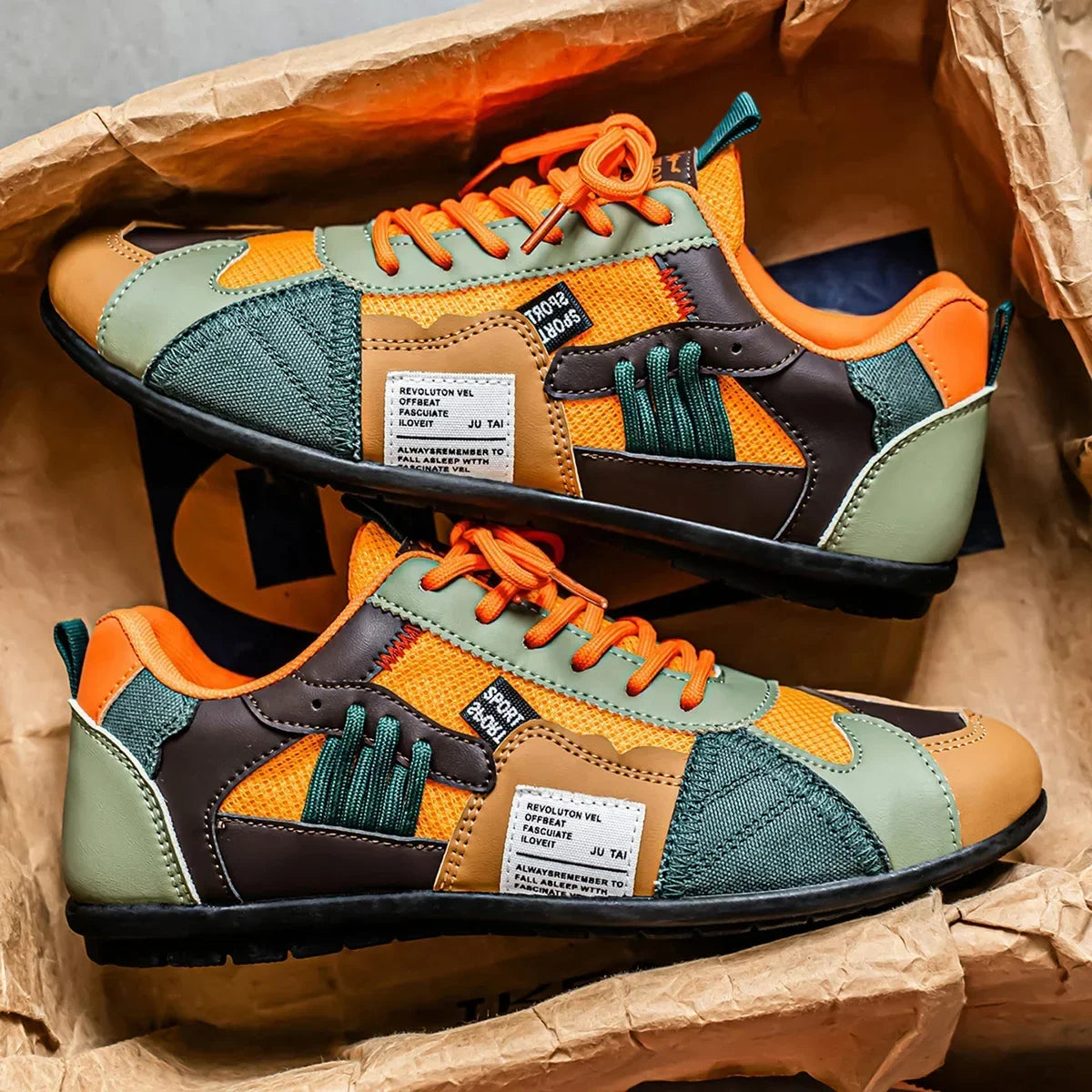 Ανδρικά Sneakers Racer Δέρμα και Mesh Varel Milano