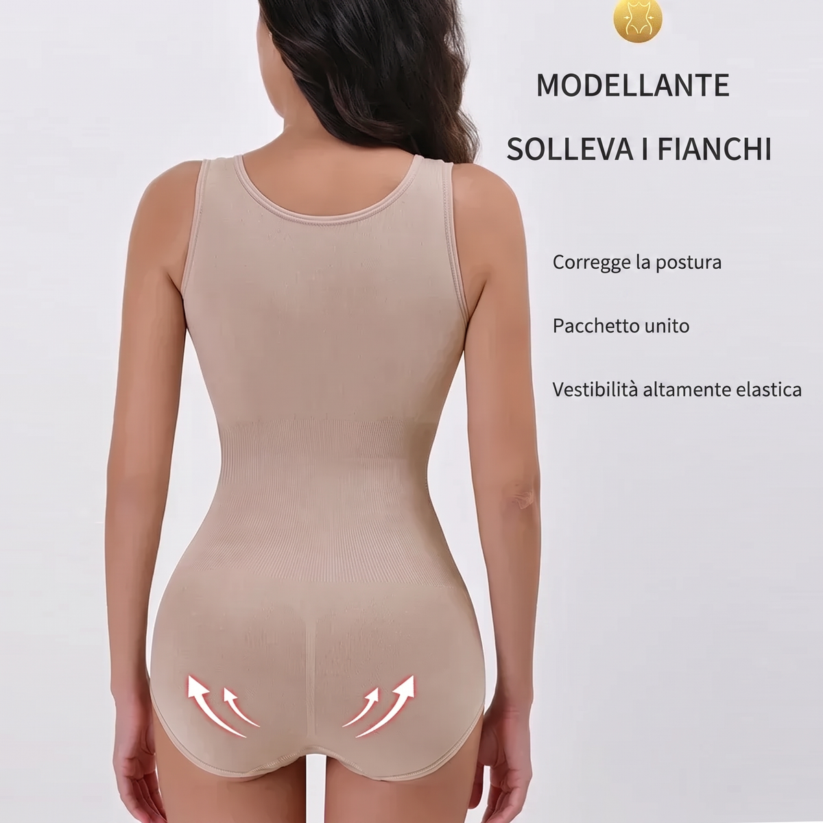 Γυναικείο Body Λαστέξ Διαμορφωτικό με Φερμουάρ