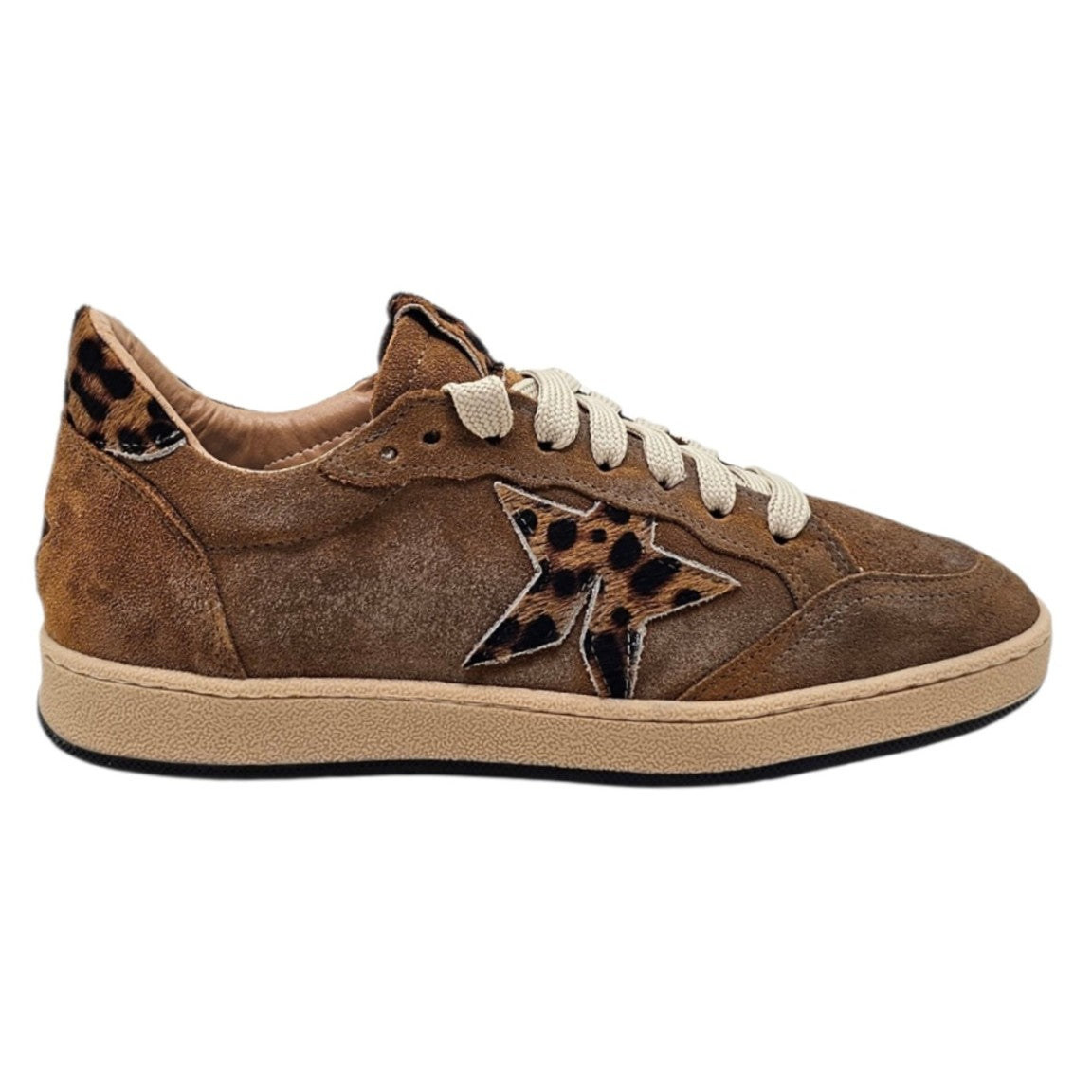 Γυναικεία Sneakers Seattle Σουέτ με Animalier Λεπτομέρειες